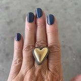 gold heart ring