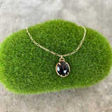 onyx freeform mini necklace - Lisa Crowder Studio