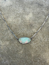 welo opal freeform necklace - Lisa Crowder Studio
