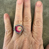 bullseye tourmaline slice ring - Lisa Crowder Studio