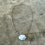 rainbow moonstone cloud necklace