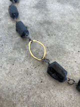 black tourmaline freeform necklace - Lisa Crowder Studio