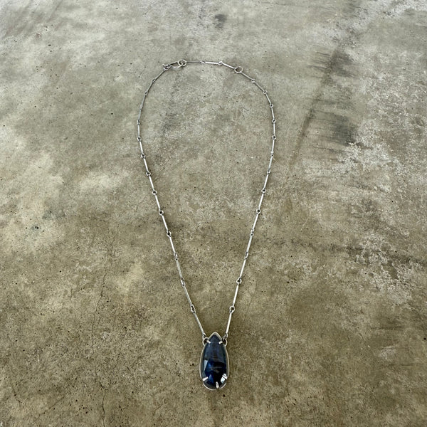 kyanite teardrop necklace
