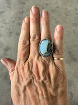 peruvian opal freeform ring