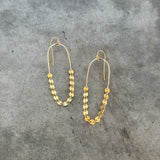 disc chain earrings-goldfill