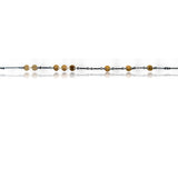 morse code two tone necklace