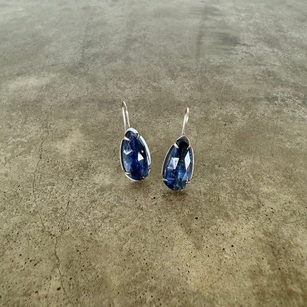 kyanite teardrop earrings