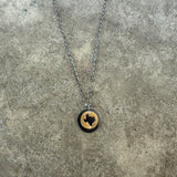 texas cutout pendant- 2 tone - Lisa Crowder Studio