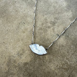 rainbow moonstone lips necklace
