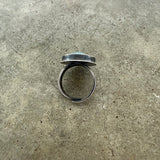 aqua chalcedony freeform ring