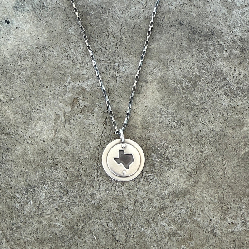 texas cutout pendant