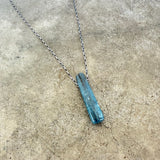 kyanite wand necklace
