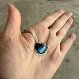 labradorite heart necklace