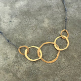 small rough cut jumble necklace