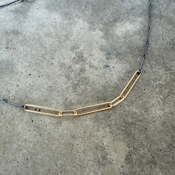 long short layering necklace-vermeil