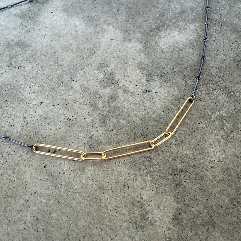 long short layering necklace-vermeil