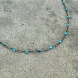 teal enamel layering chain