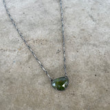 small vesuvianite necklace