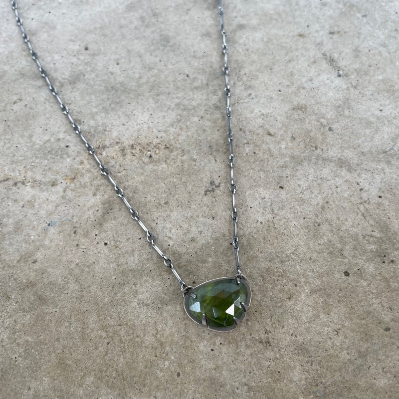 small vesuvianite necklace