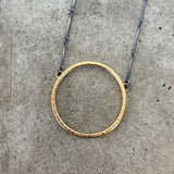 hatch two-tone hoop necklace - Lisa Crowder Studio