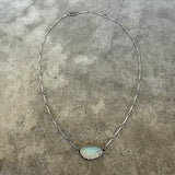 welo opal freeform necklace - Lisa Crowder Studio