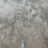 aqua kyanite mini necklace - Lisa Crowder Studio