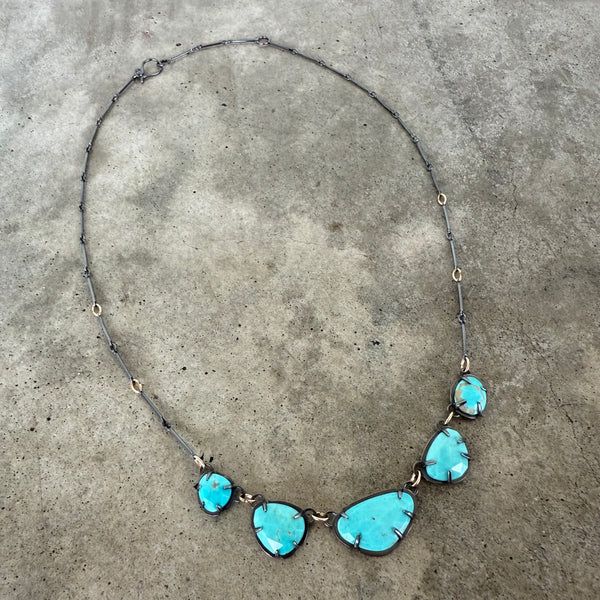 5 piece turquoise necklace