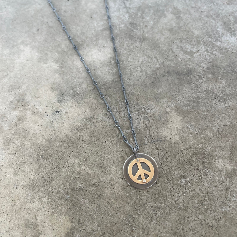 peace sign pendant