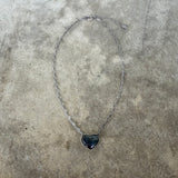 small labradorite heart necklace