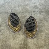 enamel mesh half moon earrings - Lisa Crowder Studio
