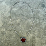 hessonite garnet freeform necklace - Lisa Crowder Studio