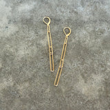 long short link chain earrings