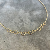 string of hearts necklace