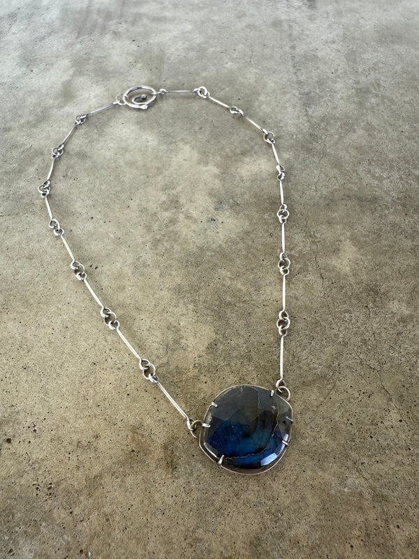 labradorite marquise necklace