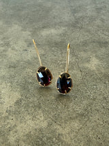 garnet freeform earrings - Lisa Crowder Studio