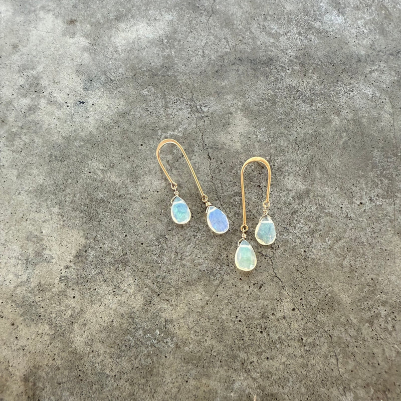 double welo opal drop earrings-vermeil