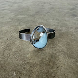 freeform peruvian opal cuff bracelet