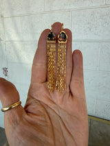 tourmaline fringe earrings - Lisa Crowder Studio