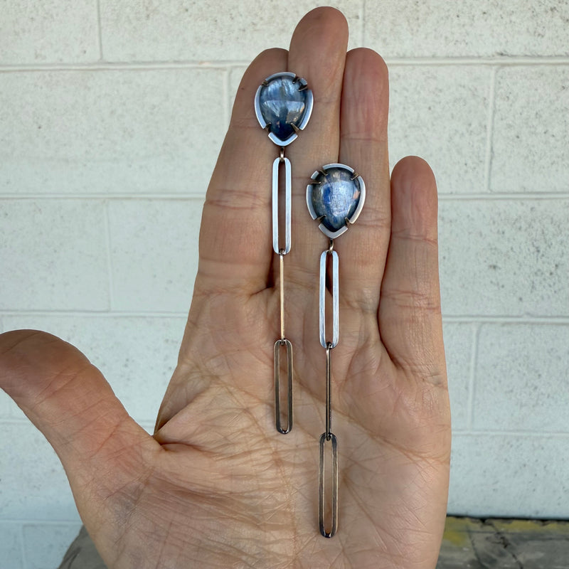 kyanite point earrings