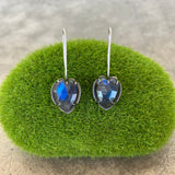 labradorite heart earrings - Lisa Crowder Studio
