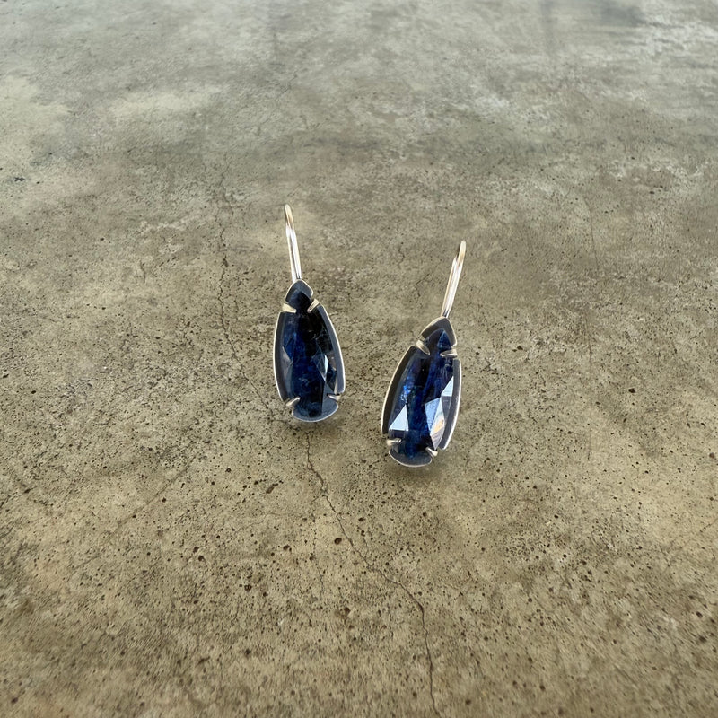 kyanite teardrop earrings