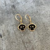 black tiny skull earrings (dangle)