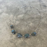5 piece labradorite necklace