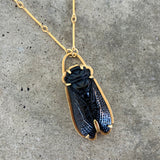 carved cicada necklace - Lisa Crowder Studio