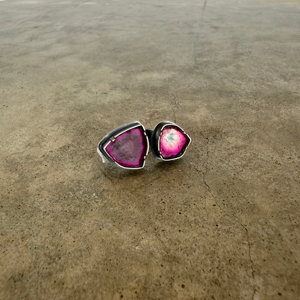double tourmaline ring