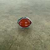 carnelian lips ring