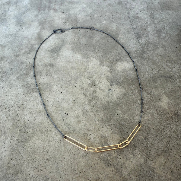 long short layering necklace-vermeil