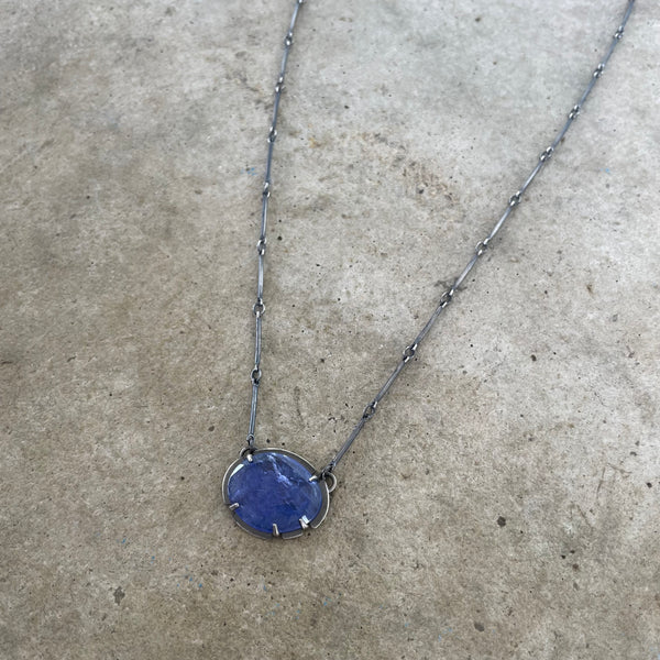 small tanzanite necklace