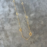 long single rough cut necklace