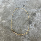 long paperclip layering necklace